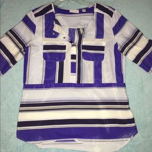 New York and Company Blue Blouse