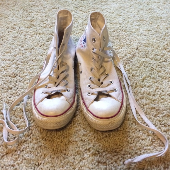 High top white converse