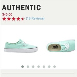 Mint green vans