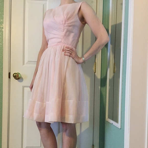 Vintage 1950's chiffon party dress