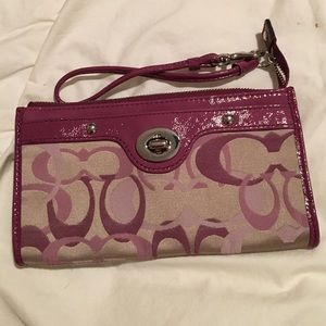 Coach signature wristlet. Never used