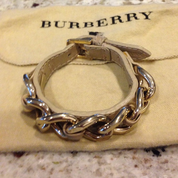 Burberry Leather strap bracelet