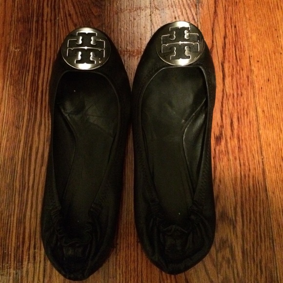 Authentic Tory Burch Black Flats