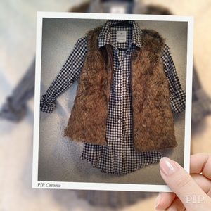 Faux fur vest