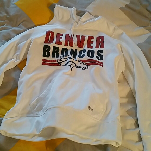 White NFL broncos hoodie