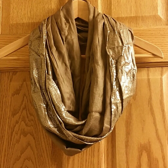Tan sparkle Scarf - Picture 1 of 1