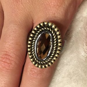 Lia Sophia brown stone ring!
