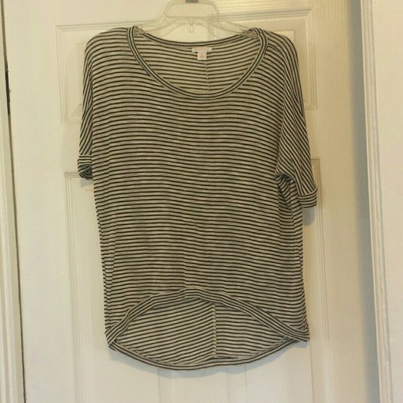 *SOLD IN BUNDLE* Striped Slouchy Tee - Picture 2 of 2