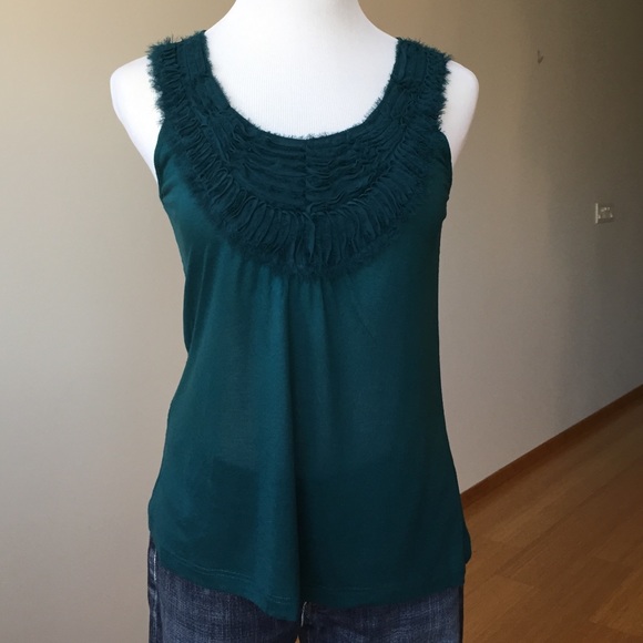 Super soft teal top with beautiful neck line