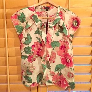 Talbots Petites Floral Blouse