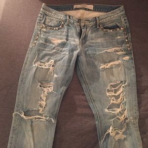 Ripped Abercrombie Jeans Studded pockets