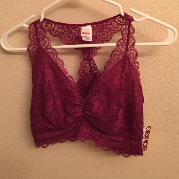 Brand New Maroon Racerback Bralette