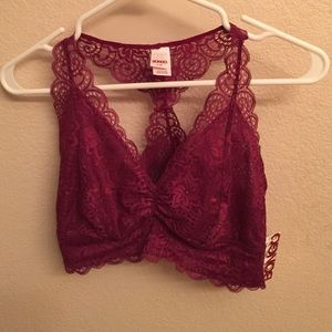 Brand New Maroon Racerback Bralette