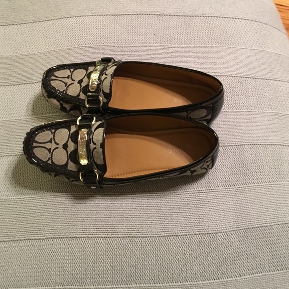 coach signature loafers