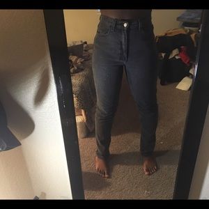 American Apparel high waisted black jeans