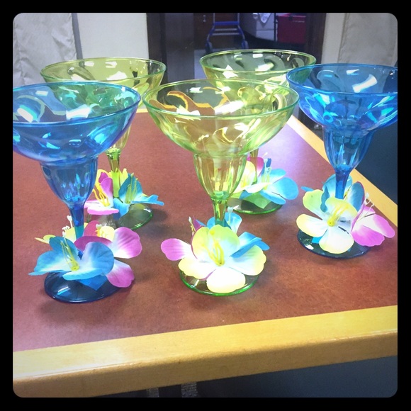 Plastic margarita glasses