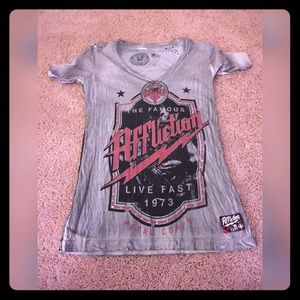 Buckle Top with studded shoulders