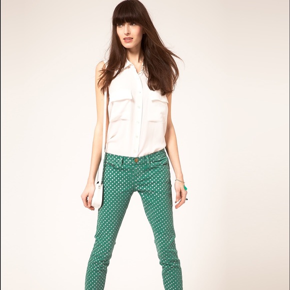 Current/Elliott Polka Dot Stiletto Crops