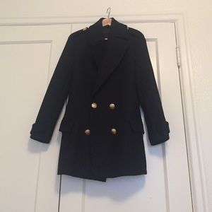 Black Zara Pea Coat