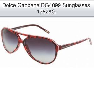 Dolce & Gabanna red leopard aviator