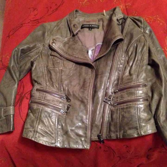 Leather blazer