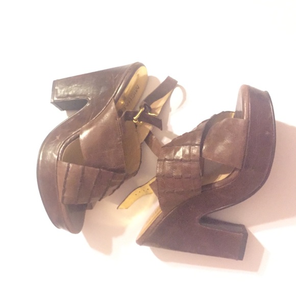 Brown Michael kors clog/heels
