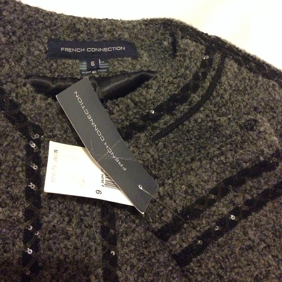 French Connection Grey Wool Jacket - Picture 3 of 4