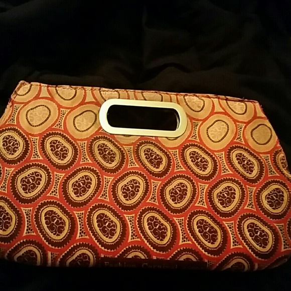 African print clutch