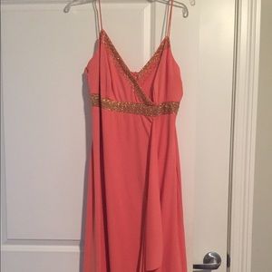 Flirty Coral Party Dress!