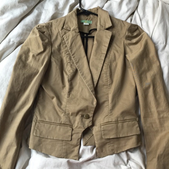 Anthro Lil khaki jacket