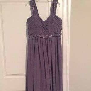 Lavender Gown with Beaded Accents
