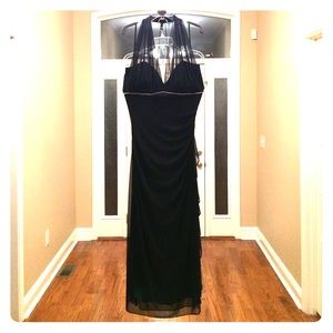 Black formal halter dress