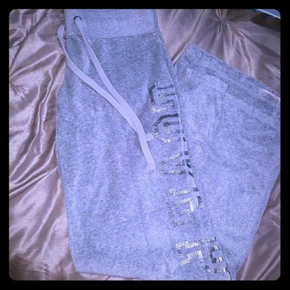 PINK Victoria's Secret Pants - VICTORIA SECRET PINK VELOUR PANTS