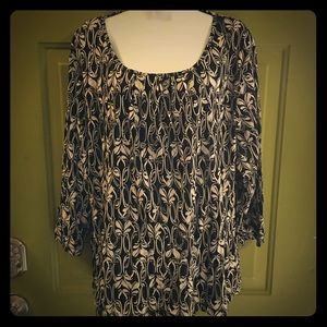 Jam Collection Dressy Black&Silver blouse