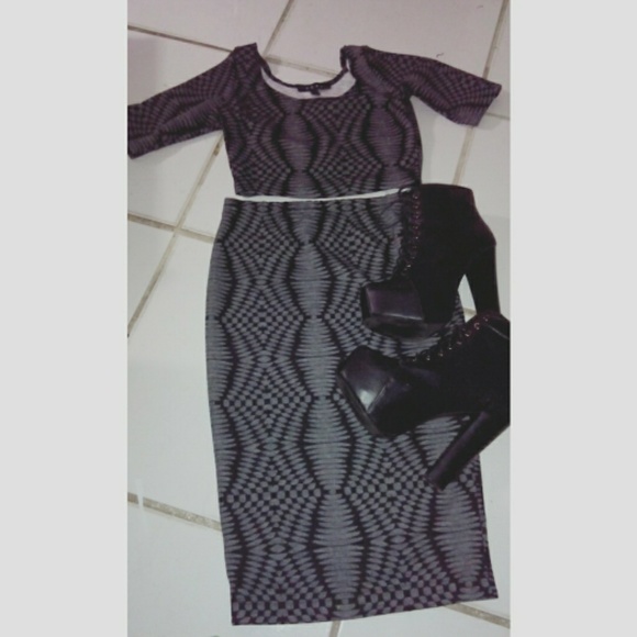 2pcs crop top & skirt