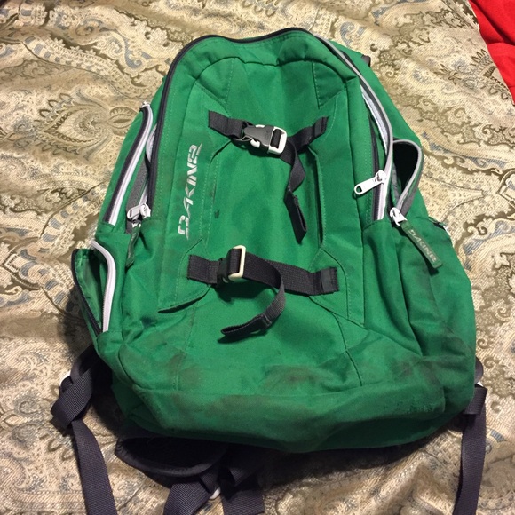 Green Dakine backpack.
