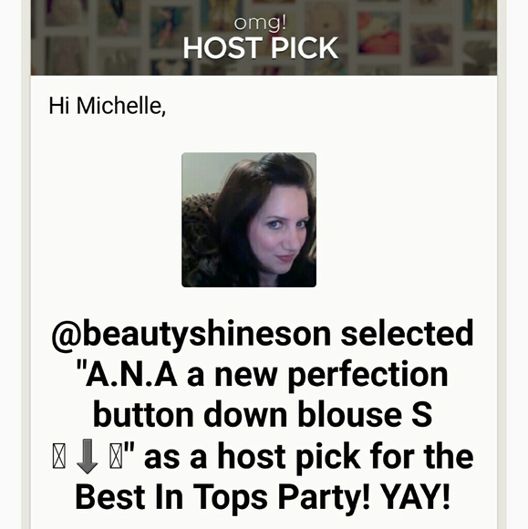 Ana a New Perfection Ruffled Button Down Blouse Size Small Color Purple in EUC - Picture 4 of 4