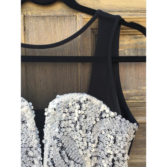 Edgy Black Mini Dress - Picture 4 of 4