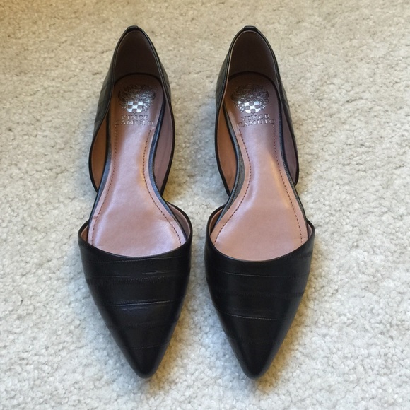 Vince Camuto Shoes - REDUCED Vince Camuto black leather flats NWOT