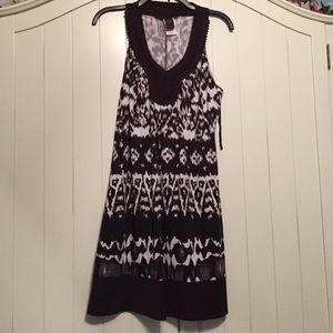 Brown and white sundress