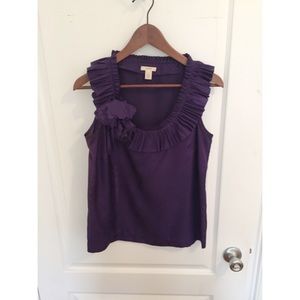 Last day: 100% Silk J. Crew Ruffle Shirt