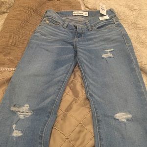 Abercrombie KIDS size 10 light blue boot cut jean