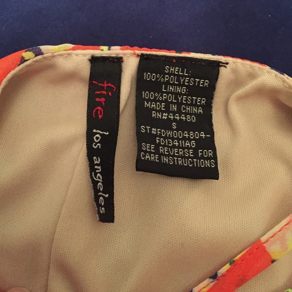 Coral Aztec print mini skater - Picture 4 of 4