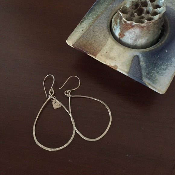 Handmade Sterling Silver Teardrop Earrings