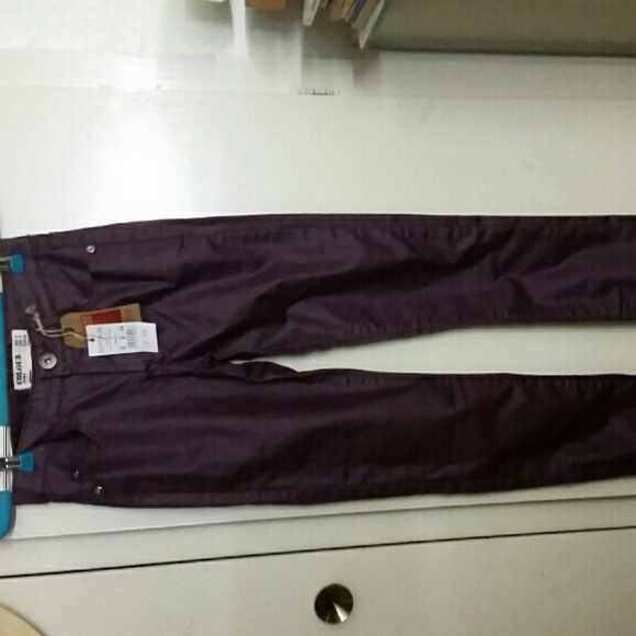 Purple Coated Super Skinny Jeans - Picture 3 of 3