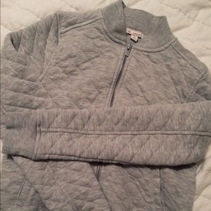 GAP grey quilted bomber cotton soft jacket