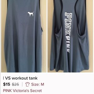 Vs pink work out tank