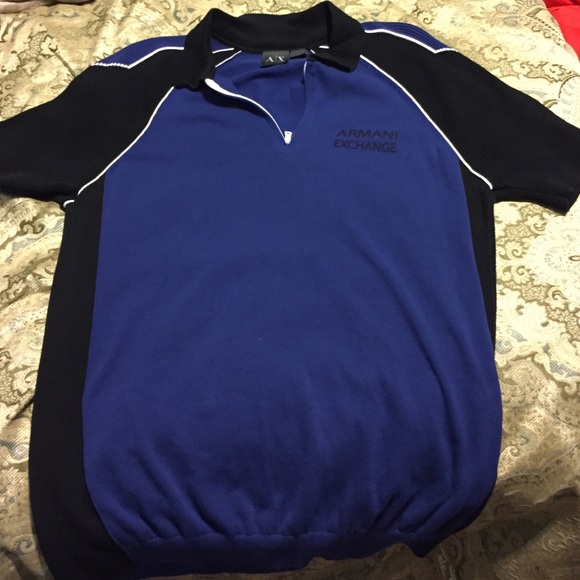 Armani zip polo