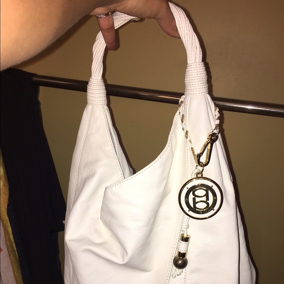 Bebe white purse