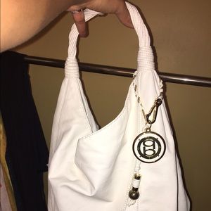 Bebe white purse